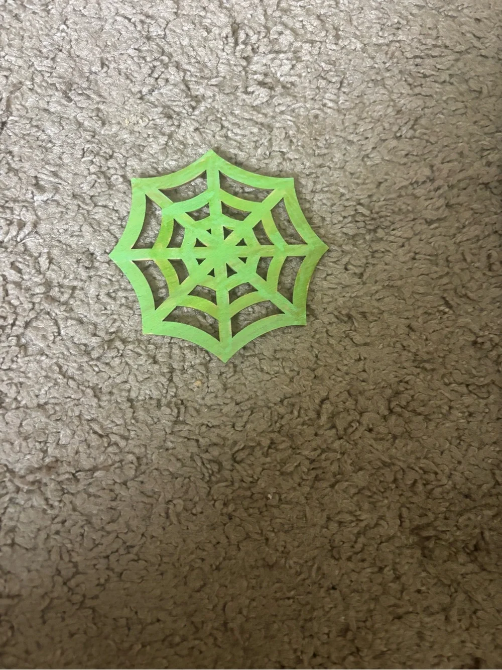Green Spiderweb Table Confetti - Party Decoration
